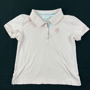 Liz Claiborne Liz Wear Polo Shirt Womens Small Petite Pink Short Sleeve